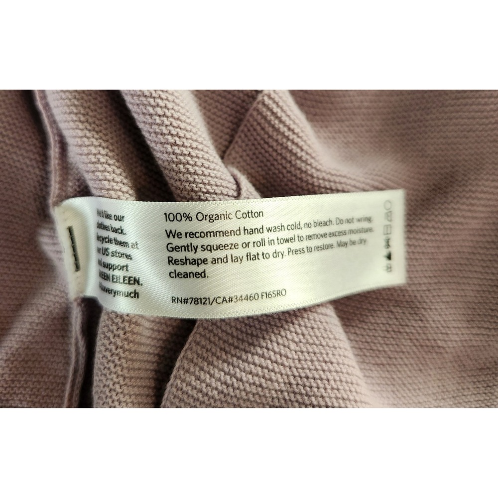 Eileen Fisher Organic Cotton‎ Lilac Cardigan Size Small - Picture 6 of 6